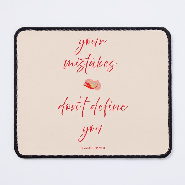 Item preview, Your Mistakes Don’t Define You – Pink Healing & Self Growth Affirmation designed and sold by SmolSummer.Homie.