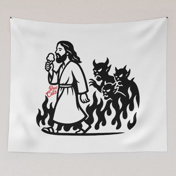 Item preview, Jesus Goes For A Walk - Raw Ctaz designed and sold by RawCatz.