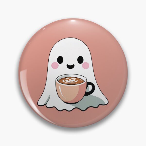 Item preview, Cozy Ghost Café - Kawaii Coffee Spirit designed and sold by 0606PM.