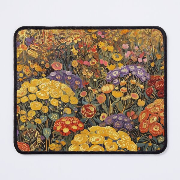 Item preview, A Beautiful Flower Garden painting inspired by Gustav Klimt designed and sold by Vintage Designs +.