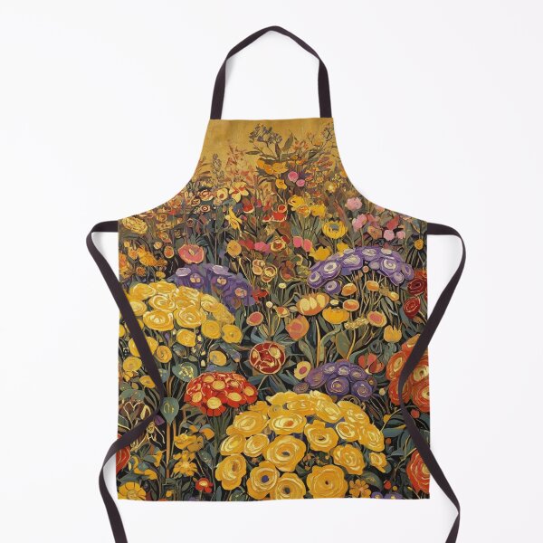 Item preview, A Beautiful Flower Garden painting inspired by Gustav Klimt designed and sold by Vintage Designs +.