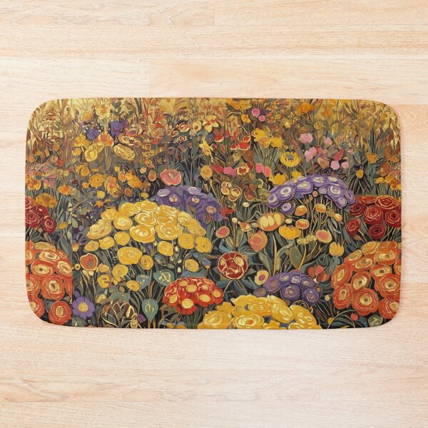 Item preview, A Beautiful Flower Garden painting inspired by Gustav Klimt designed and sold by Vintage Designs +.