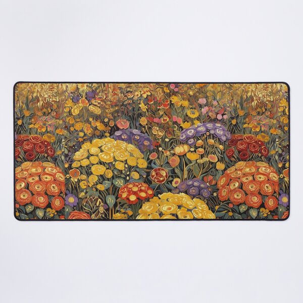 Item preview, A Beautiful Flower Garden painting inspired by Gustav Klimt designed and sold by Vintage Designs +.