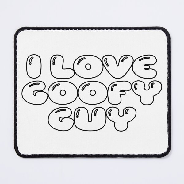 Item preview, i love goofy guy (white) designed and sold by Aesthetic Crew.