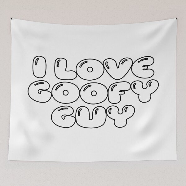 Item preview, i love goofy guy (white) designed and sold by Aesthetic Crew.