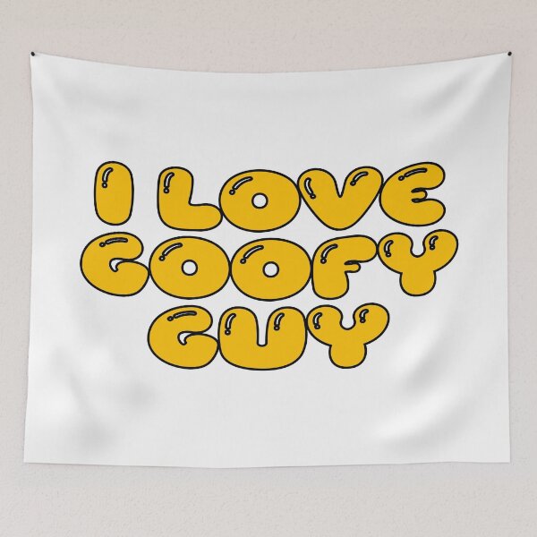 Item preview, i love goofy guy (golden orange) designed and sold by Aesthetic Crew.