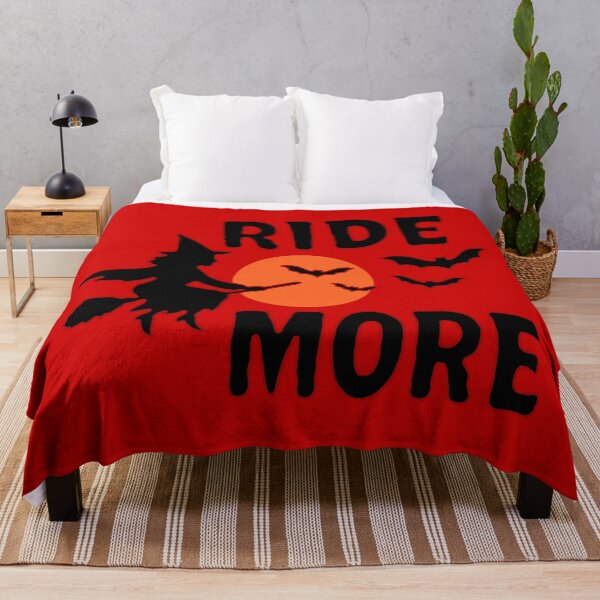 Item preview, Ride More - Flying Halloween Witch with Bats and Moon designed and sold by donwillisjrart.