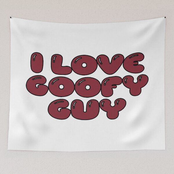 Item preview, i love goofy guy (dark red) designed and sold by Aesthetic Crew.
