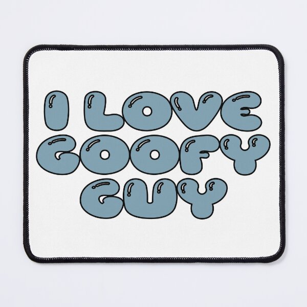 Item preview, i love goofy guy (blue gray) designed and sold by Aesthetic Crew.