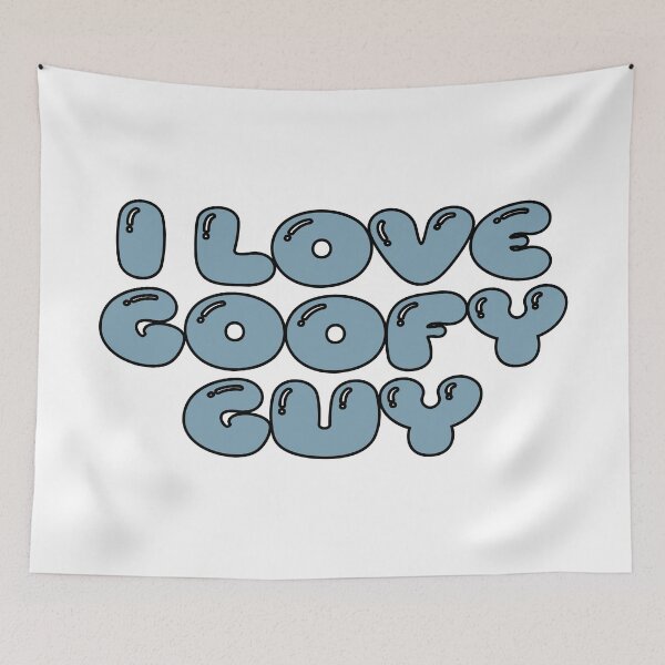 Item preview, i love goofy guy (blue gray) designed and sold by Aesthetic Crew.
