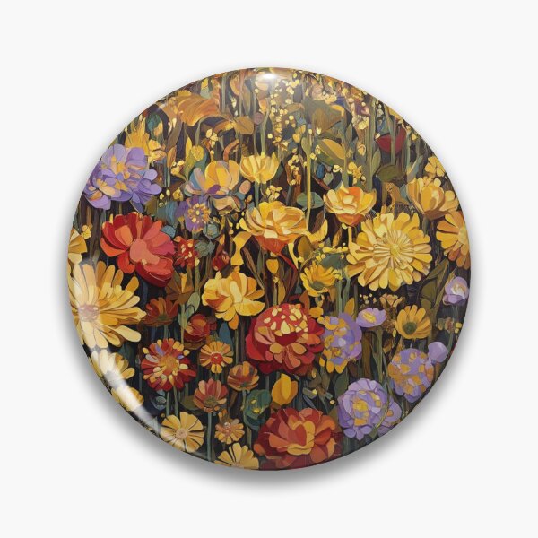 Item preview,  A Beautiful Flower Garden painting inspired by Gustav Klimt designed and sold by Vintage Designs +.