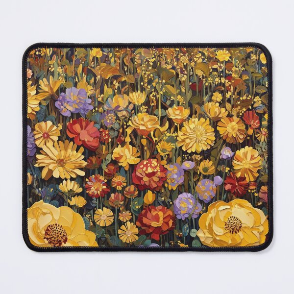 Item preview, A Beautiful Flower Garden painting inspired by Gustav Klimt designed and sold by Vintage Designs +.