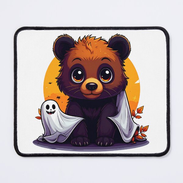 Item preview, Halloween Bear with Ghost Friend designed and sold by takeng07.