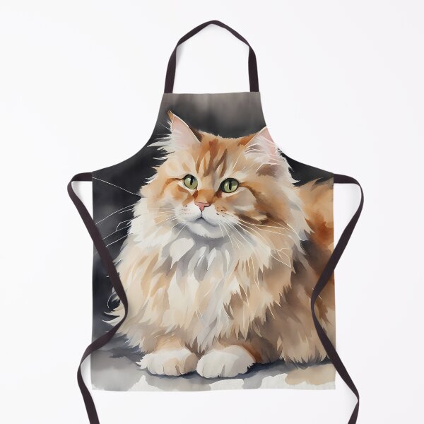 Item preview, Fluffy Cat Watercolour Portrait designed and sold by CalmnessbyChoice.