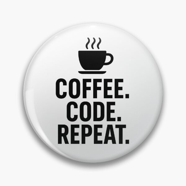 Item preview, Coffee Code Repeat Minimalist Design designed and sold by Medfel.