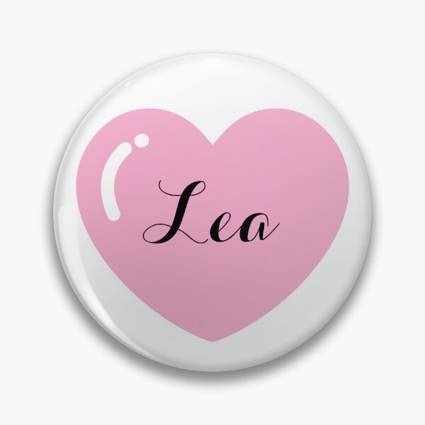 Item preview, Lea Name with Pink Heart  designed and sold by Monika Howarth.