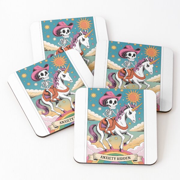 Item preview, Detailed Anxiety Ridden Tarot PNG - Funny Unicorn designed and sold by Charlietule.
