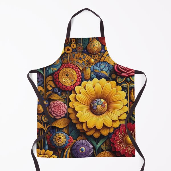 Item preview, A Beautiful Flower Garden painting inspired by Gustav Klimt designed and sold by Vintage Designs +.