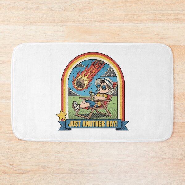 Item preview, Just Another Day – Funny Retro Apocalypse Design designed and sold by Rank Sol.