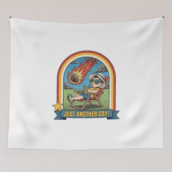 Item preview, Just Another Day – Funny Retro Apocalypse Design designed and sold by Rank Sol.
