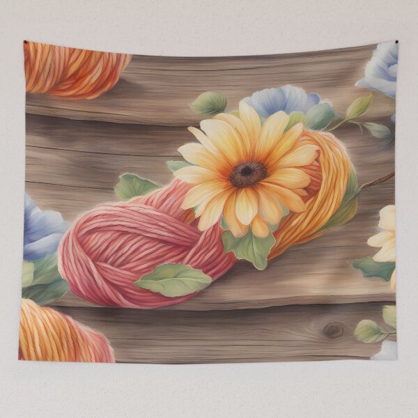 Item preview, Romantic Yarn Painting designed and sold by CalmnessbyChoice.
