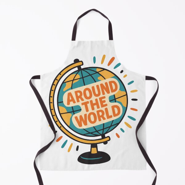 Item preview, Around the World Globe Travel Adventure Typography Design designed and sold by graphicnew.