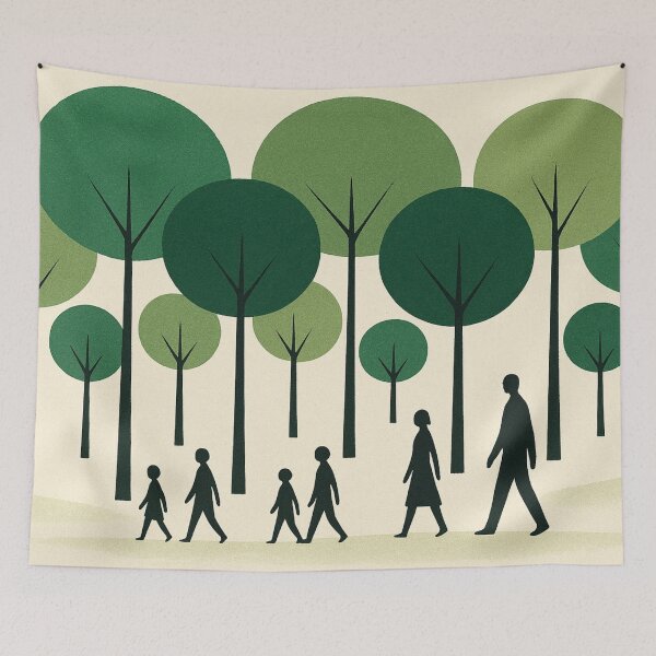 Item preview, Forest scene in minimalist clarity designed and sold by Sigtrix.