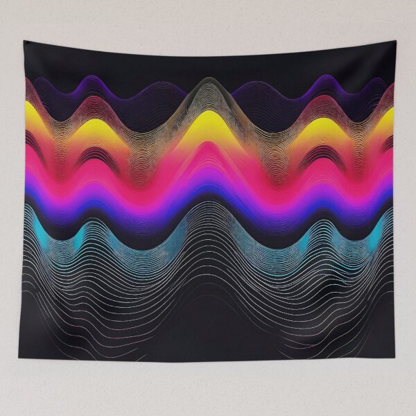 Item preview, Chromatic Moire Wave Lattices 3 designed and sold by Tom-Johnson.