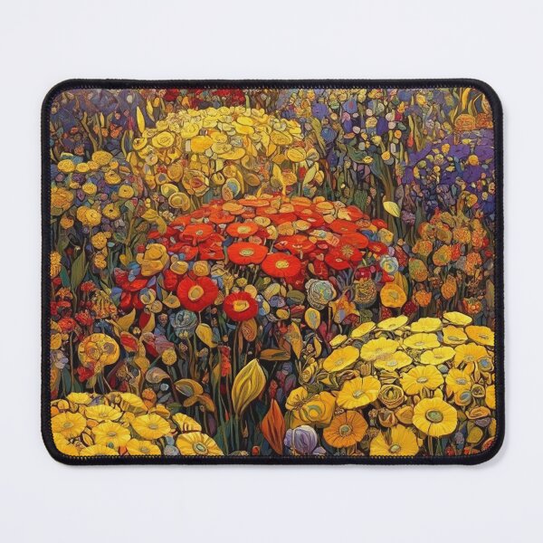 Item preview, A Beautiful Flower Garden painting inspired by Gustav Klimt designed and sold by Vintage Designs +.
