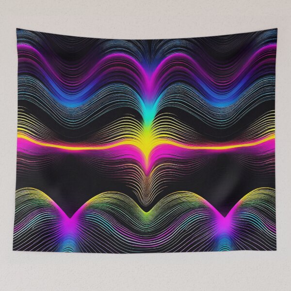 Item preview, Chromatic Moire Wave Lattices 5 designed and sold by Tom-Johnson.