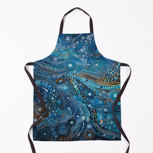 Item preview, Aboriginal Inspired Dot Art - Sea Currents designed and sold by GrinGalore.