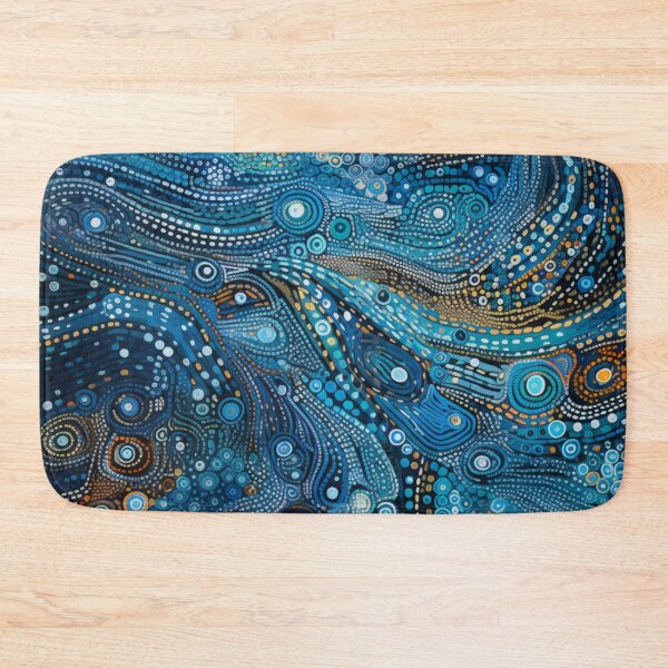 Item preview, Aboriginal Inspired Dot Art - Sea Currents designed and sold by GrinGalore.