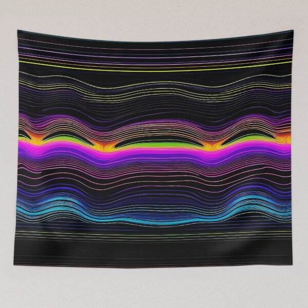 Item preview, Chromatic Moire Wave Lattices 6 designed and sold by Tom-Johnson.
