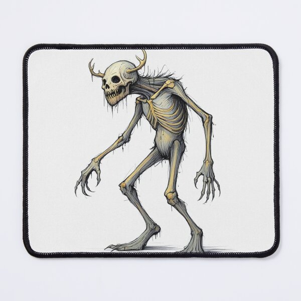 Item preview,  Evil Folklore man eating Cannibal Wendigo monster illustration designed and sold by Vintage Designs +.