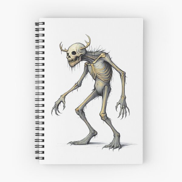 Item preview,  Evil Folklore man eating Cannibal Wendigo monster illustration designed and sold by Vintage Designs +.
