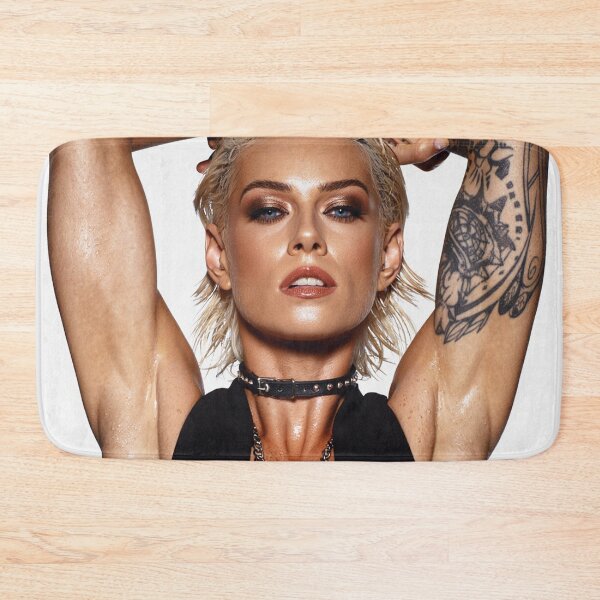 Item preview,   Beautiful sexy gym woman posing with her arms up showing her armpits sweating designed and sold by Vintage Designs +.