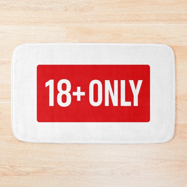 Item preview, 18+ Only Red Banner Design designed and sold by Nuvijo.