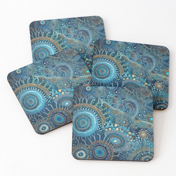 Item preview, Aboriginal Inspired Dot Art -  Oceanarium designed and sold by GrinGalore.