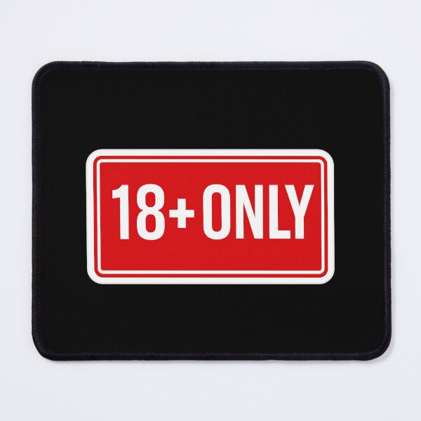 Item preview, 18+ Only Warning Banner with White Border designed and sold by Nuvijo.