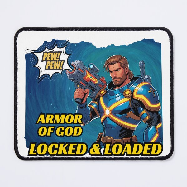 Item preview, Armor of God, Locked & Loaded. Pew! Pew! designed and sold by GiggleGooods.