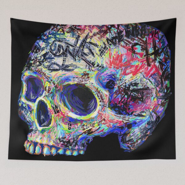 Item preview, Graffiti skull designed and sold by umantsiva.