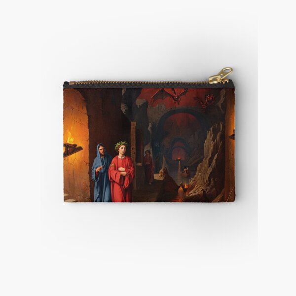 Item preview, Painting depicting Dante's Inferno the Divine Comedy medieval art designed and sold by Vintage Designs +.