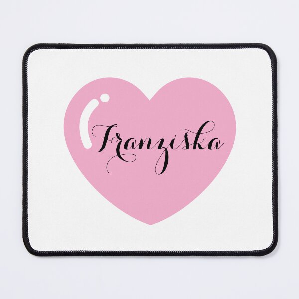 Item preview, Franziska Name with Pink Heart  designed and sold by Artbymonika.