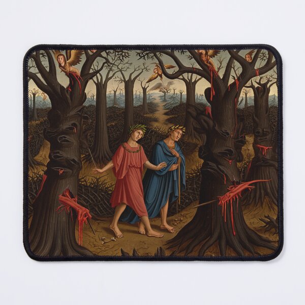 Item preview,  Painting depicting Dante's Inferno the Divine Comedy medieval art designed and sold by Vintage Designs +.