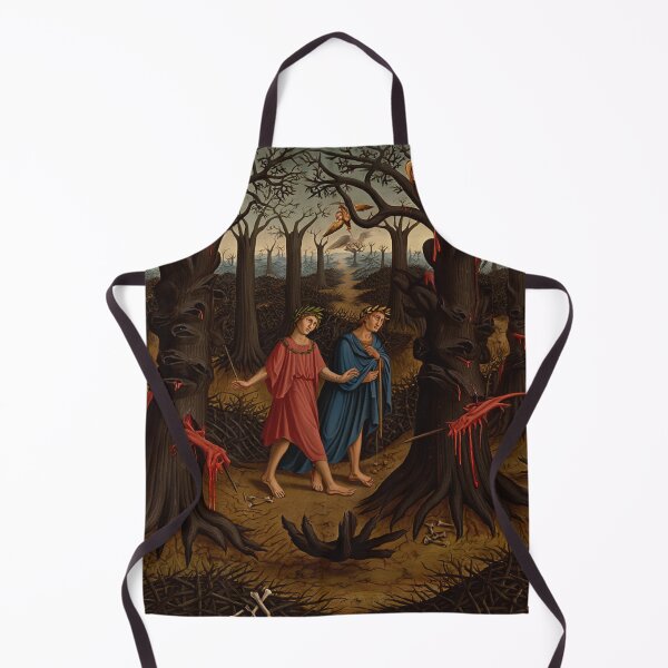 Item preview,  Painting depicting Dante's Inferno the Divine Comedy medieval art designed and sold by Vintage Designs +.