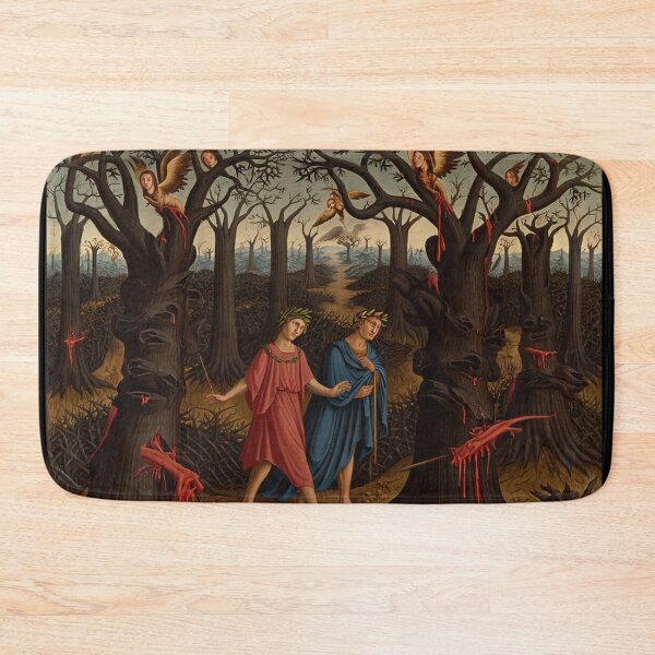 Item preview,  Painting depicting Dante's Inferno the Divine Comedy medieval art designed and sold by Vintage Designs +.