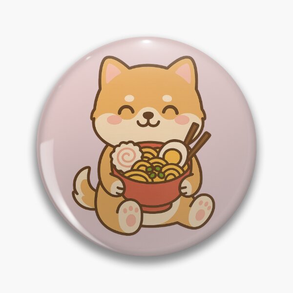 Item preview, Kawaii Ramen Pup – Cute Shiba Inu Sticker designed and sold by © Zenscape Studio 2025.