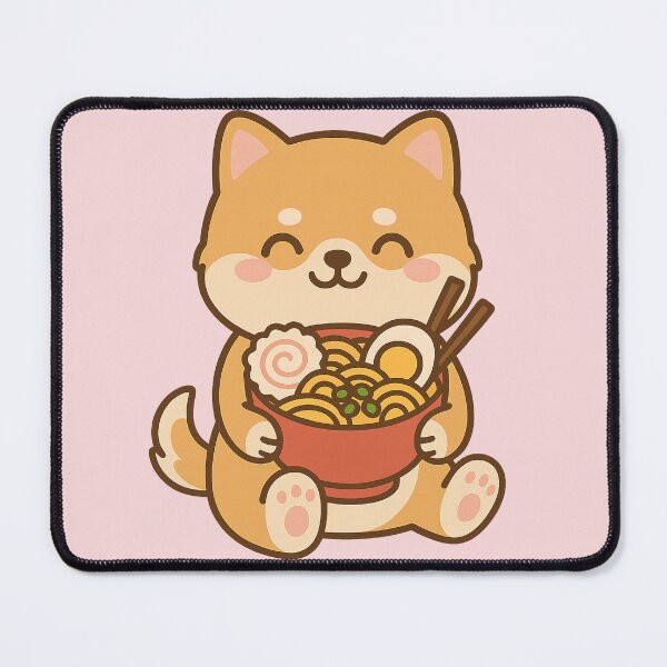 Item preview, Kawaii Ramen Pup – Cute Shiba Inu Sticker designed and sold by © Zenscape Studio 2025.