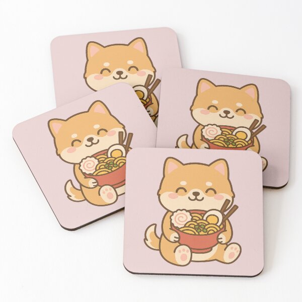 Item preview, Kawaii Ramen Pup – Cute Shiba Inu Sticker designed and sold by © Zenscape Studio 2025.