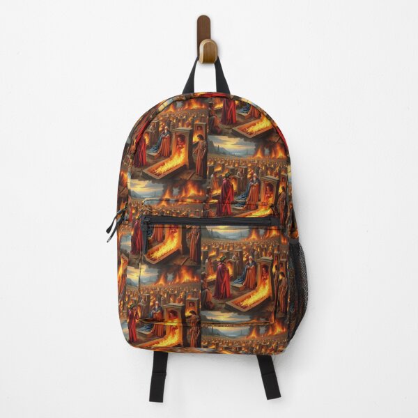Item preview, Painting depicting Dante's Inferno the Divine Comedy medieval art designed and sold by Vintage Designs +.